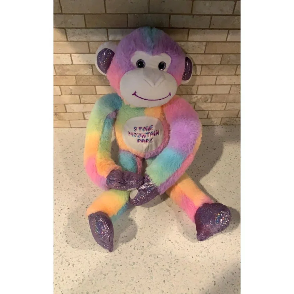 Rainbow Tie-dye monkey‎ Plush b32